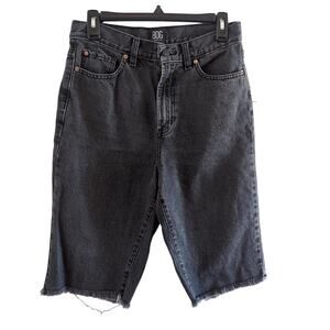 BDG Urban Outfitters Black Knee Length Bermuda Jean Shorts Size 28